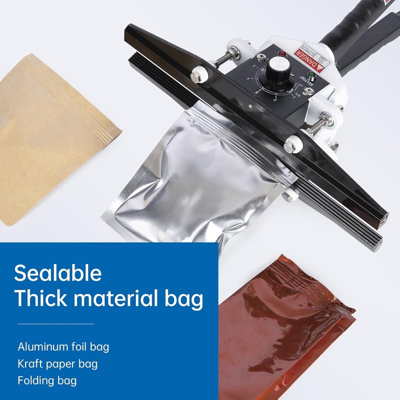 R-PACK Portable Handheld Heat Sealer Machine, FKR-300 12-Inch | For Foil, Kraft, and Mylar Packaging - Image 3